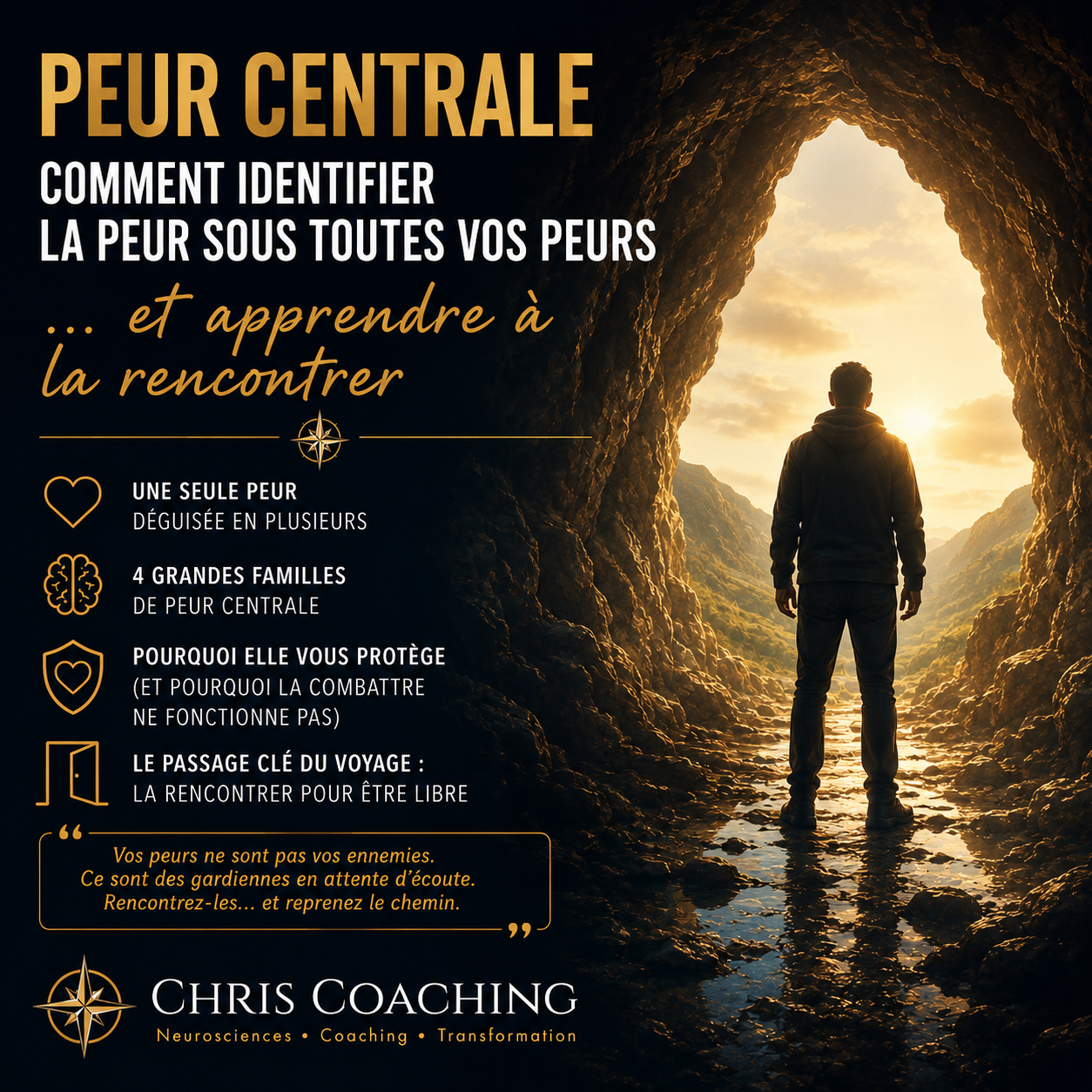 Peur centrale : comment identifier la peur sous toutes vos peurs (et apprendre à la rencontrer)